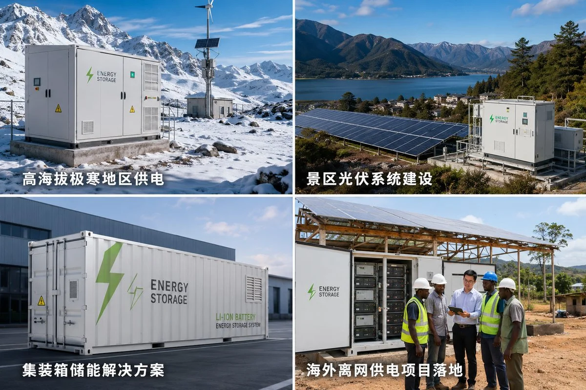Multiple energy storage application scenarios overview